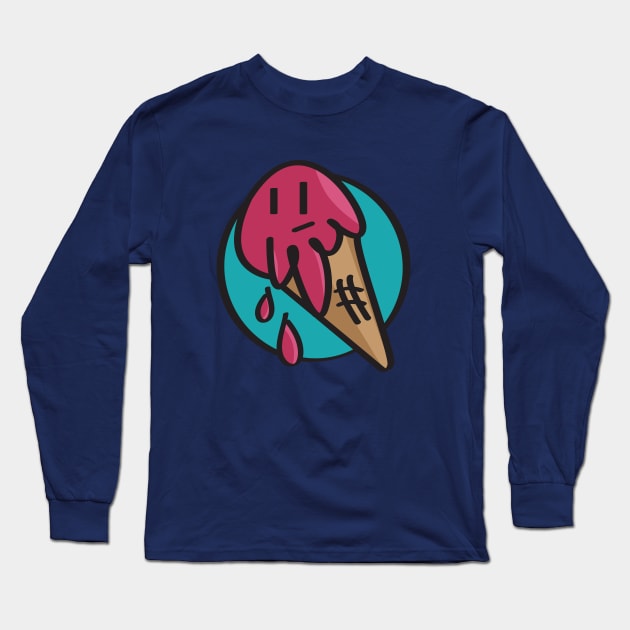 Melancoly Icecream Long Sleeve T-Shirt by moose_cooletti